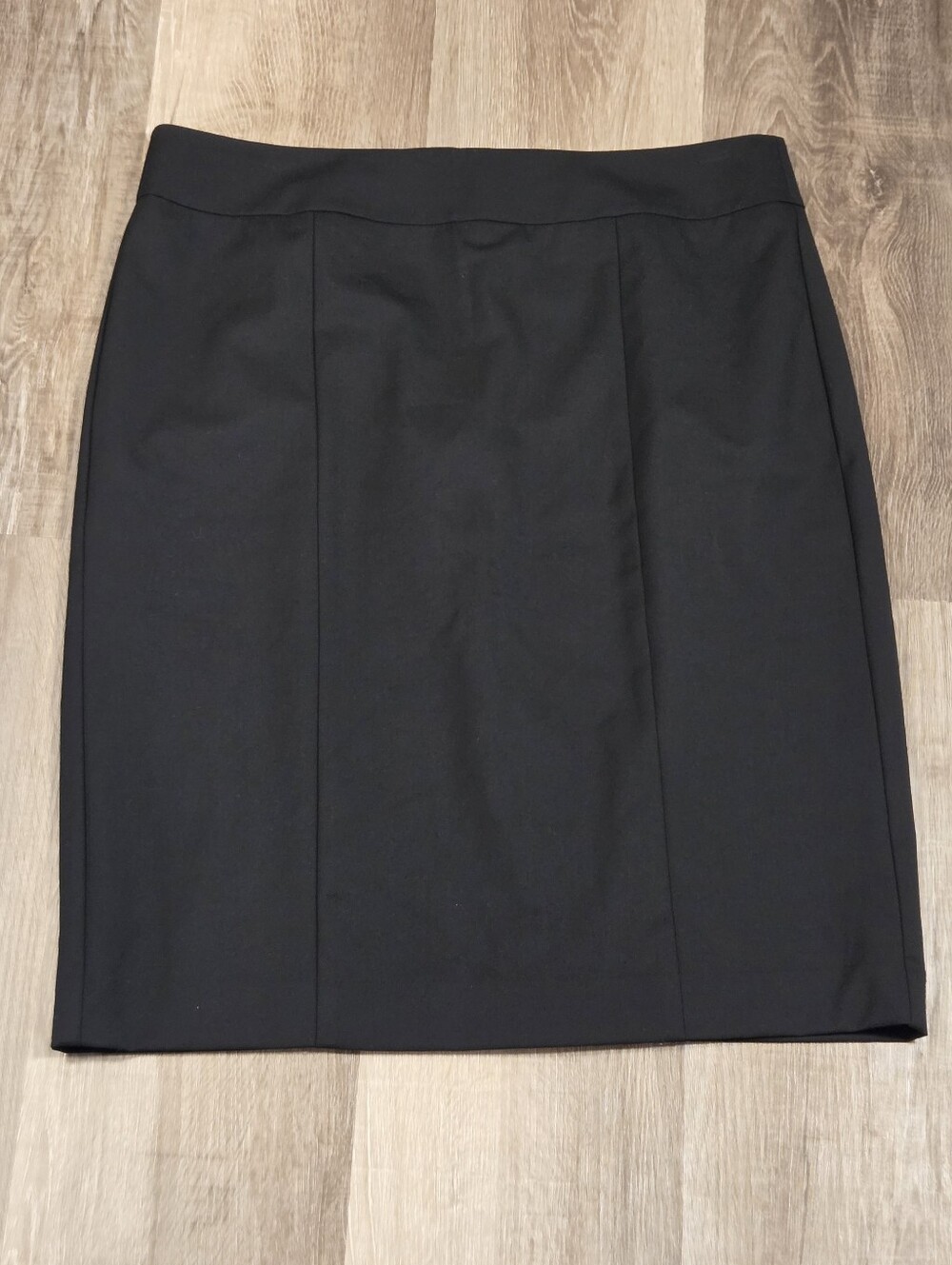 Ann Taylor Skirt Women 10 Black Pencil Lined Zip Career Office Classic Chic